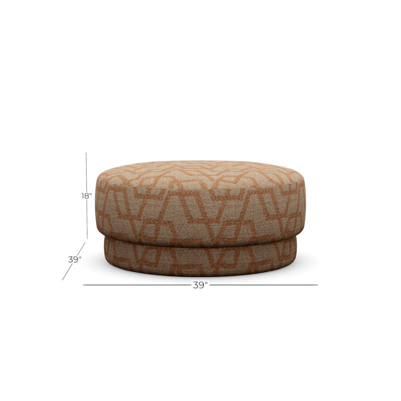 Cremini Large Ottoman, Perky 855472