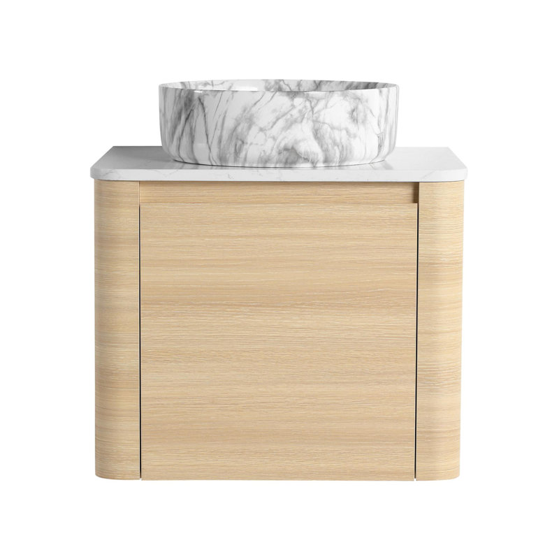 24-inch wall-mounted bathroom vanity with ceramic sink