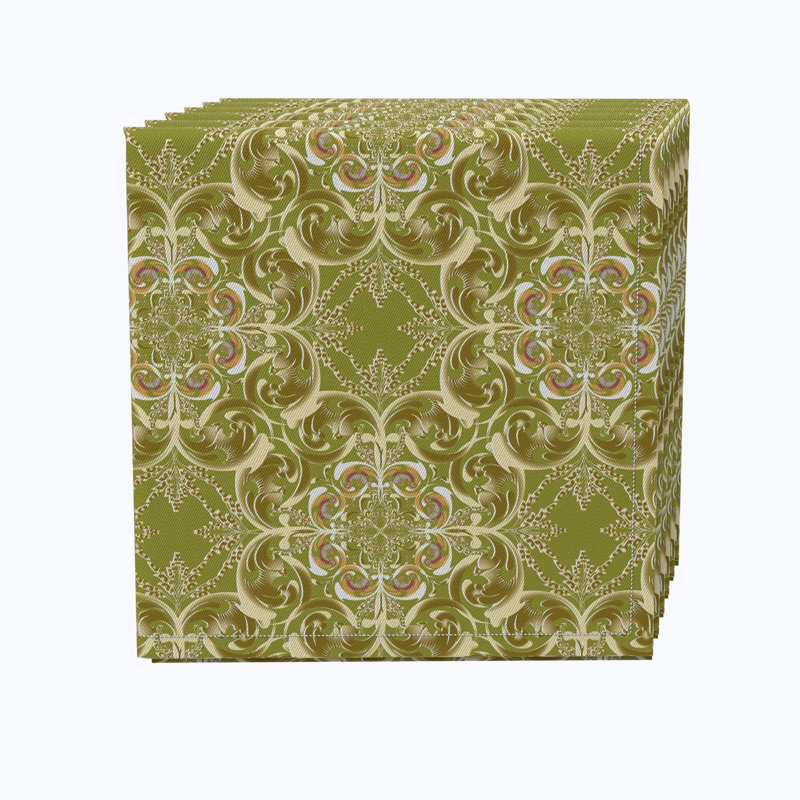 Cotton Floral Square Napkin