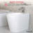 Elongated Floor-mounted Bidet With Faucet Included, Manual Hygiene Cleaning For Bathroom
