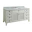 Ensemble de meuble-lavabo de salle de bain simple 60 po Reedsburg-125039141