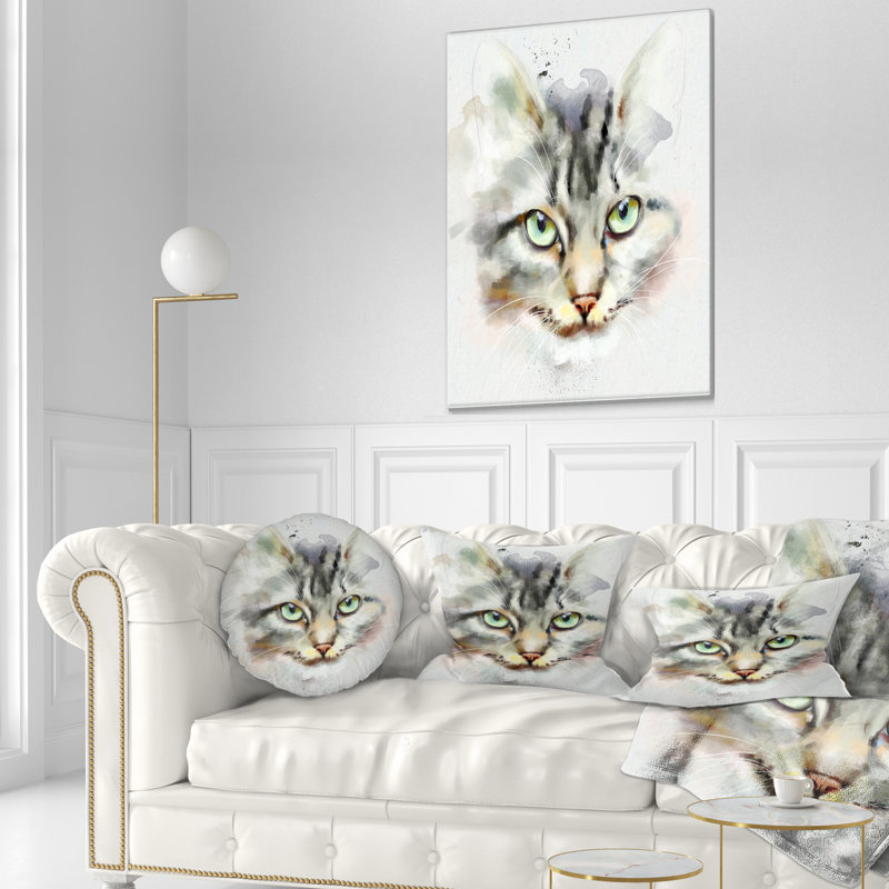 Coussin aquarelle, 12 po x 20 po, Rectangle