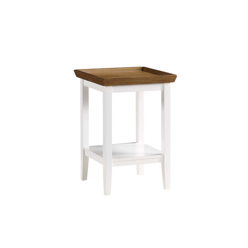 Gwen End Table, Black, White