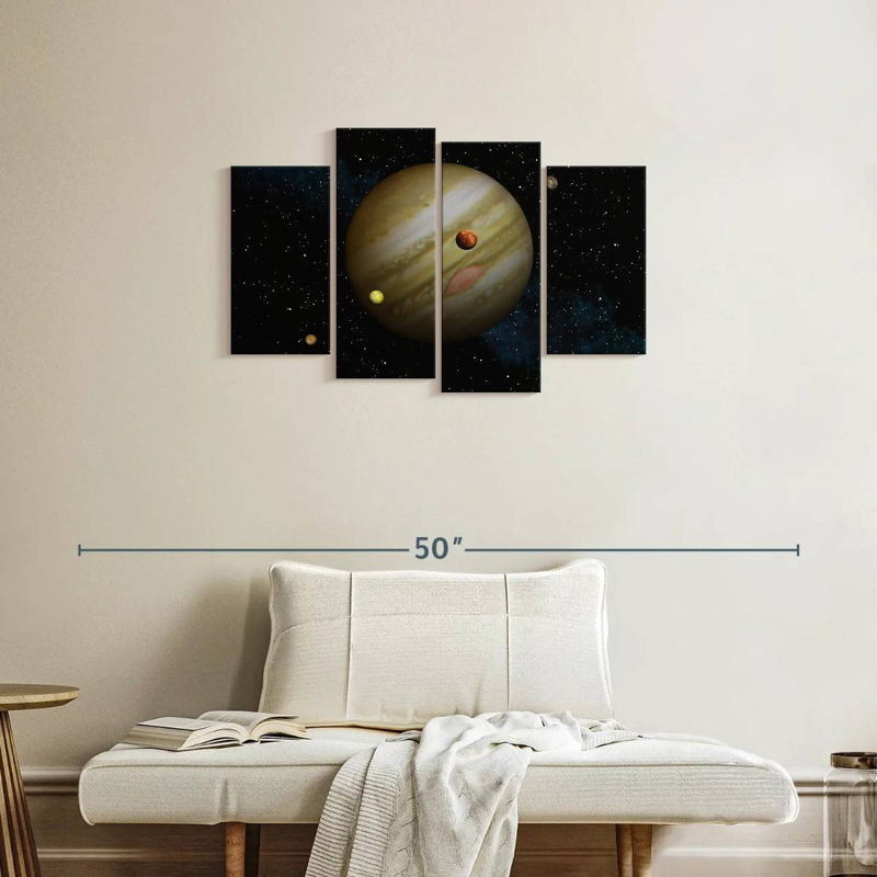 Oberle Jupiter And Its Moons, 22" H x 36" W