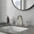 3 Hole Bathroom Sink Faucet with 2 Handles and Drain Assembly-120650247