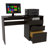 3 Drawers Computer Desk, One Shelf-1156638594