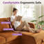 84'' Pull-Out Sofa Bed With Storage Chaise And Side Pockets-1711661030