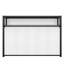 Lit escamotable simple avec tablettes, lit mural en métal au design pliable et peu encombrant, blanc-1523032233