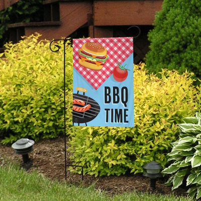 Drapeau barbecue sur le barbecue