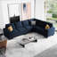 Canapé modulaire en L 5 pièces Shavera-1770075977