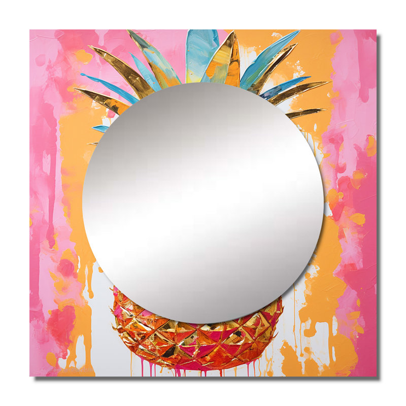 Miroir carré Betzabel - Golden, 36 po x 36 po