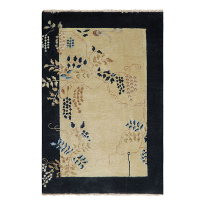 One-of-a-Kind 2'x3' Hand Knotted Area Rug