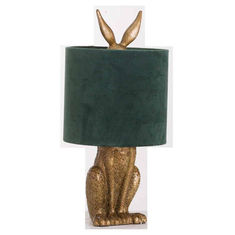 Gadson Resin Novelty Lamp, Gold/Green