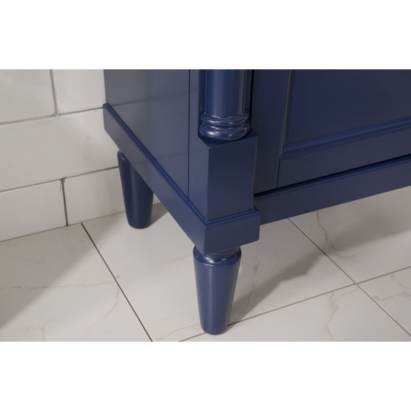 Ensemble de meuble-lavabo simple 17 po Esperanza, Bleu