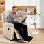 Fauteuil inclinable peu encombrant pour petits espaces | Compact et facile à assembler | Conception petite-amicale | Cadre en bois d'acacia et en métal-1101496793