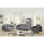 Fauteuil d'appoint moderne chic en velours gris Hadriano