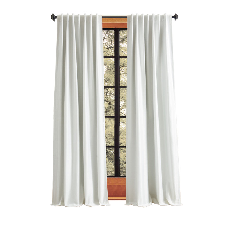 Martha Stewart Spellbound Curtain Panel Pair White, 50" W x 84" L