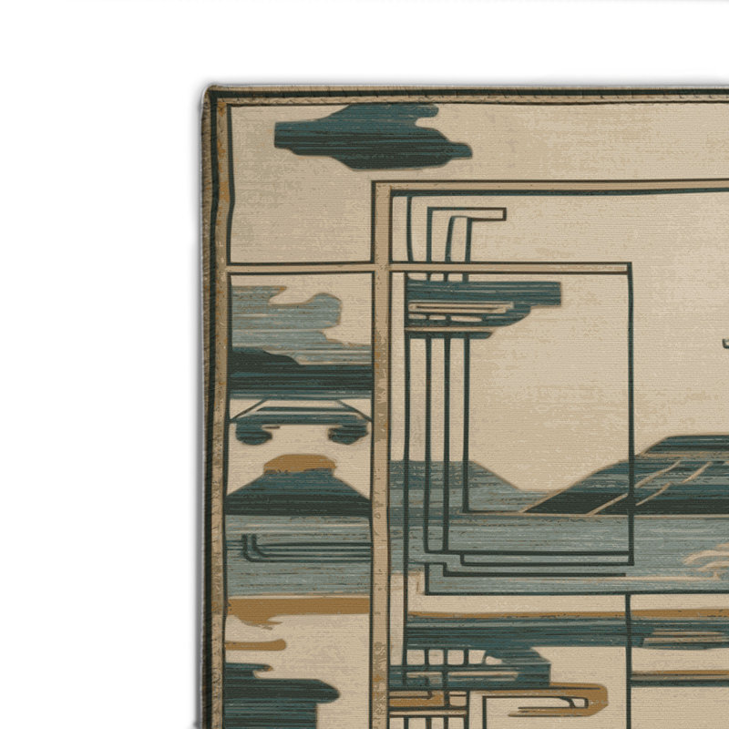 Tapis intérieur et extérieur ArtDeco, Rectangle 4pi x 6 pi