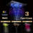 Pescia 23x31 Remote Controlled Matte Black Thermostatic LED Rainfall Waterfall Shower System