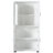 Tall And Space Bathroom Cabinet, 4 Doors, Adjustable Shelves, White Cabinet With Doors Made Of Board, For Hairdryer Shower Items Storage