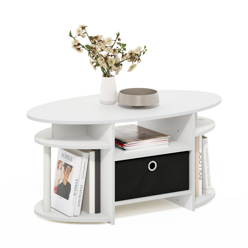 Lansing Coffee Table, White, White/Black