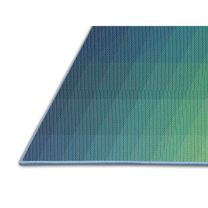 Tapis à motif bleu / vert, Rectangle 2 pi x 3 pi