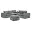 Canapé modulaire en L 107 po avec repose-pieds mobile 107 po Boucle-10565881-261281038