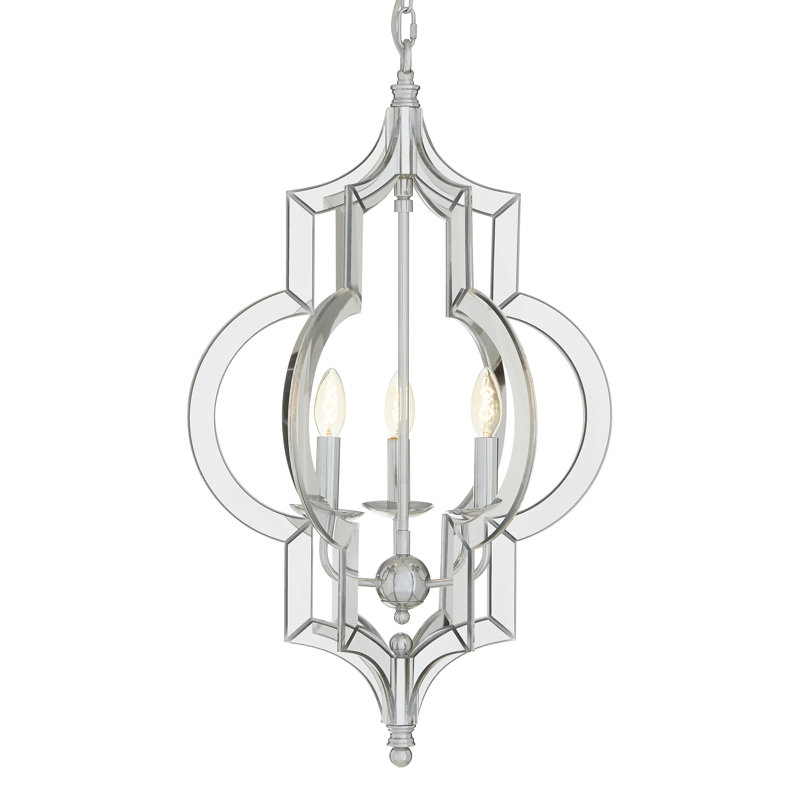 Madrona 3 - Light Chrome Lantern Pendant