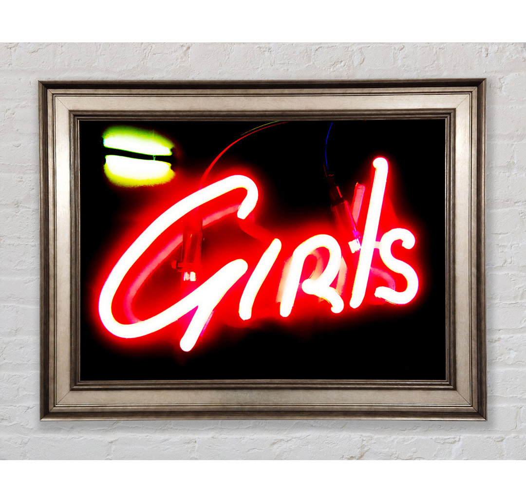 Neon Girls Schild - Druck