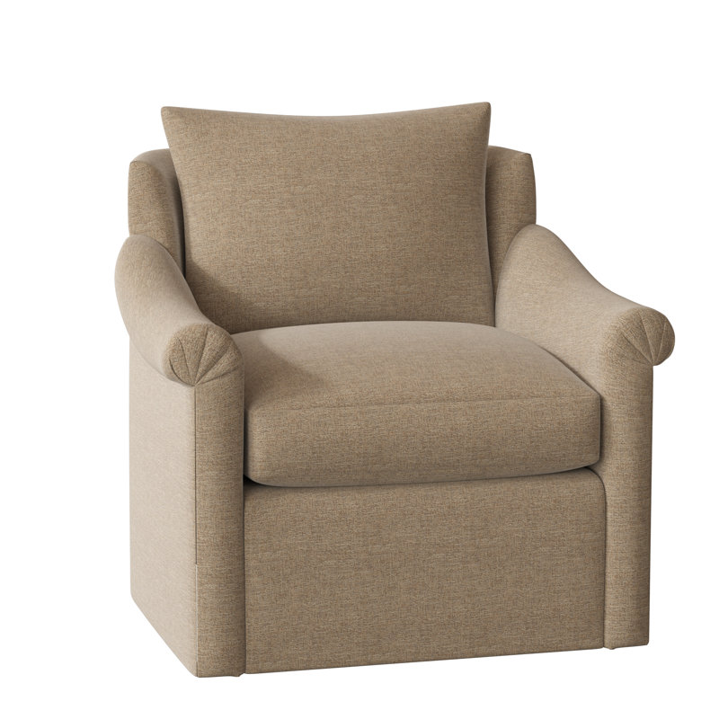 Drake Swivel Armchair, Elise Flax