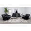 Fauteuil inclinable noir Elodie-241138485