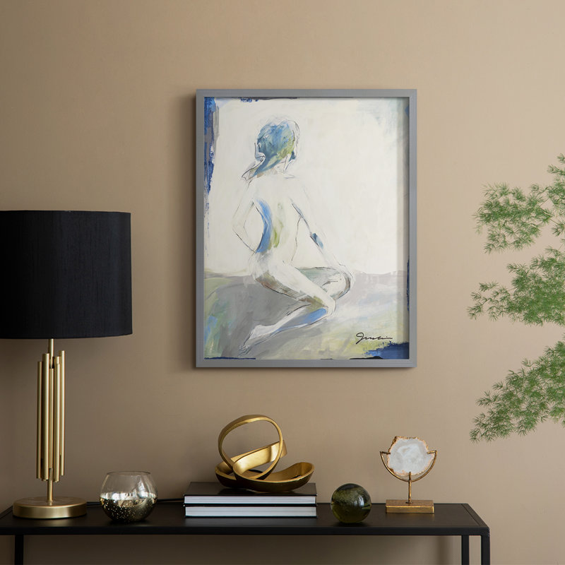 Reproduction encadrée "Image parfaite" - bois massif, Gris, H 30 po x l 24 po