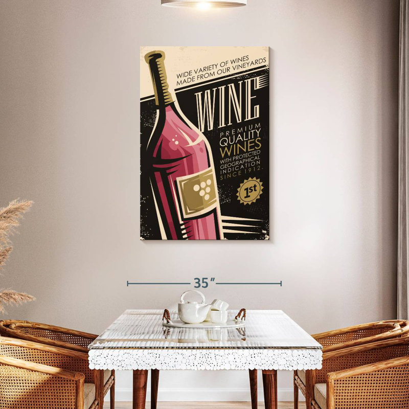 Yarlin Premium Red Wine Poster, 45" H x 30" W