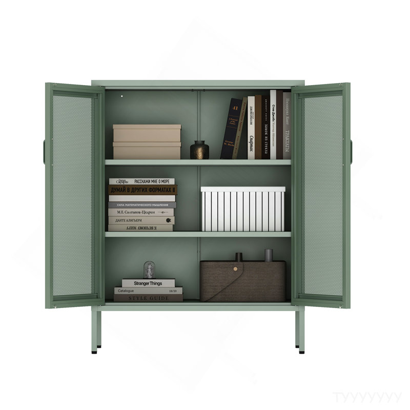 Accent Cabinet In Sage Green, Sage Green