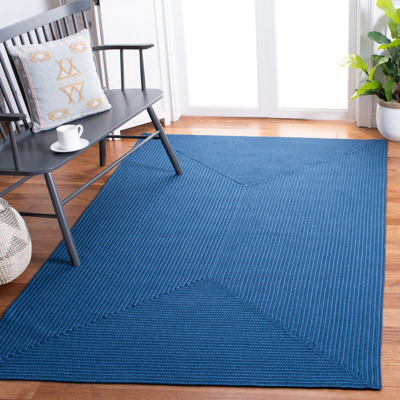 Braided Hand Woven Performance Machine Washable Solid Color Indoor/Outdoor Area Rug, Rectangle 8' x 10'