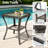 2-Person Outdoor Patio Conversation Rattan Seating Group With 1 Coffee Table,2 Armchairs and Beige Cushions-2036361022