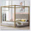 Upholstery Canopy Platform Bed With Headboard And Metal Frame-68040986-68040982