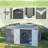 8X12 Ft Patio Shed With Metal Foundation-125332112