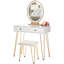 Baldvina Dressing Table with Mirror