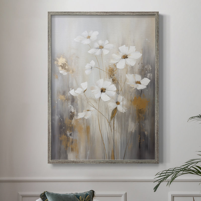 Reproduction encadrée FLORAL Series CCCCXIV - bois massif, H 11 po x l 9 po