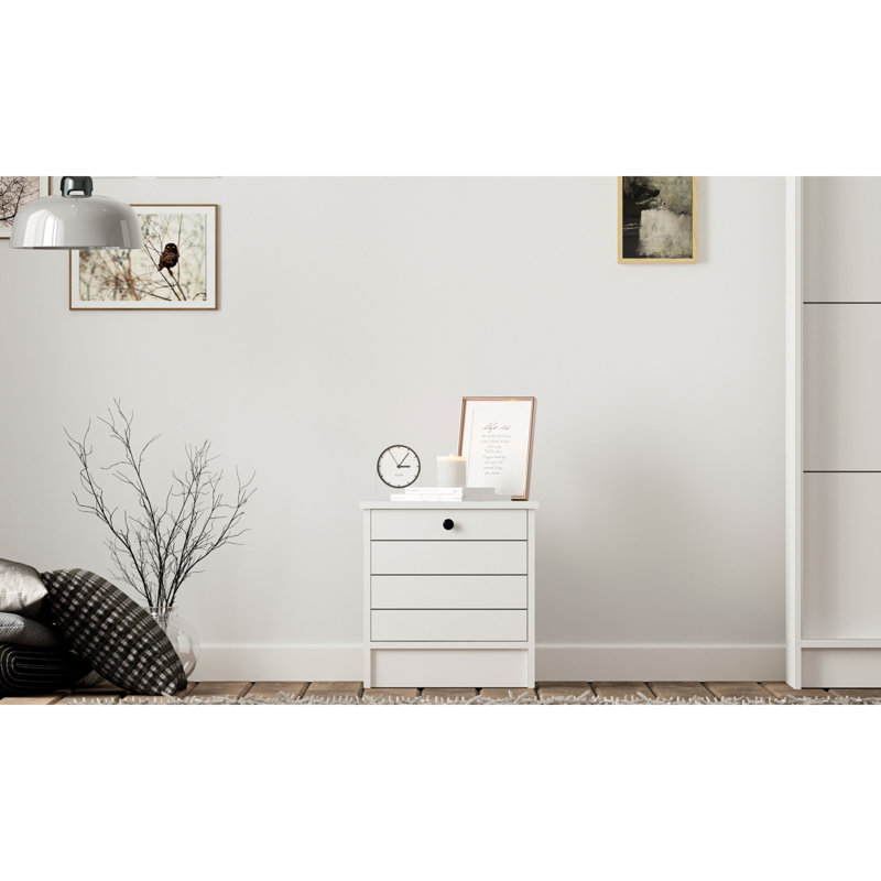 Jdah 45cm W Manufactured Wood Bedside Table