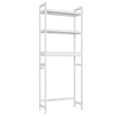 Garlington 64.2'' Bamboo Freestanding Over-the-Toilet Storage Cabinet, Wood Storage Cabinet