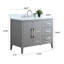 Meuble-lavabo simple 42 po avec plateau en marbre-94811310-94811315