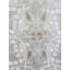 Tapis noué à la main gris et bleu unique de 9 pi 11 po x 14 pi 1 po