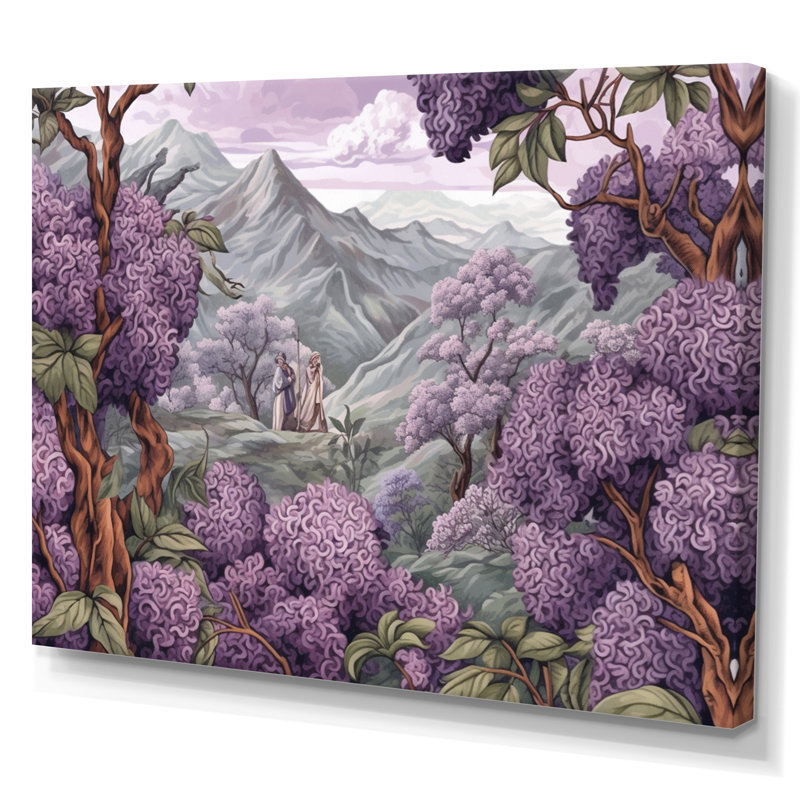 «Lilac mauve», impression sur toile, H 30 po x l 40 po x P 1,5 po, Toile tendue