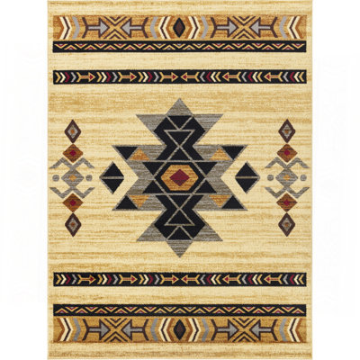 Cream Southwest Area Rug