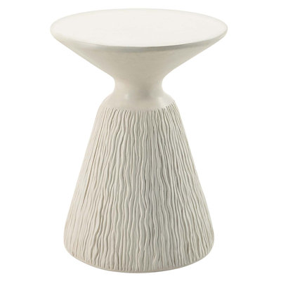Table d'appoint ACME Duane, finition blanc naturel