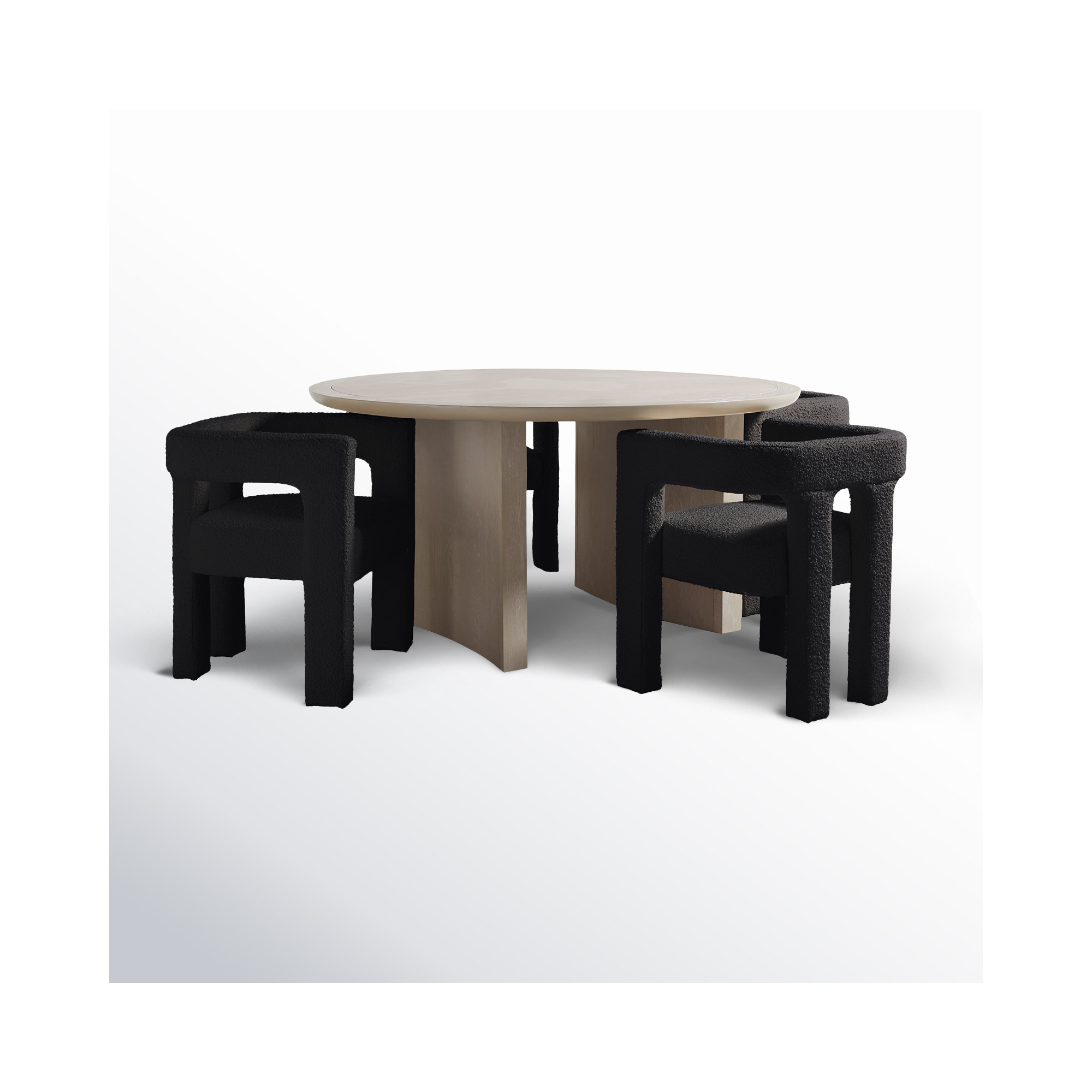 Aruna 5 - Piece Extendable Dining Set, Black