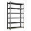 Étagère de rangement réglable en métal à 6 étages pour le sous-sol et la maison, noire, anti-rouille, montage rapide, réglable, métal, support, sous-sol, garage, résistance, simple