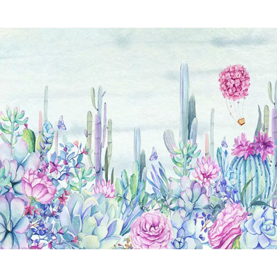 Murale à peindre hortensia L 6,25 pi x l 112 po